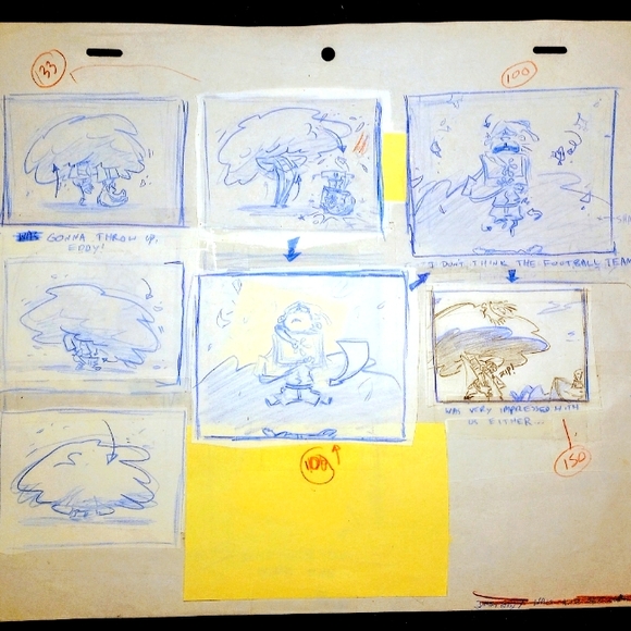 Ed Edd n Eddy "Mischief Makers 2" Tinker Ed Storyboard Production Page RM - Picture 1 of 9